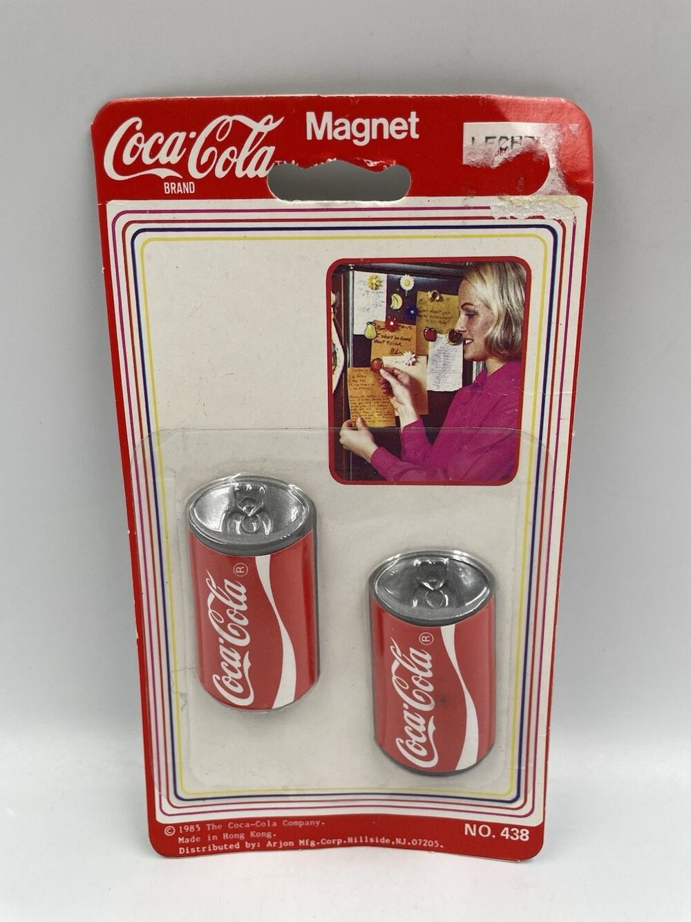 Coca Cola Collectibles Coke Cans Refrigerator Magnets Vintage 1985 438 Set Of 2